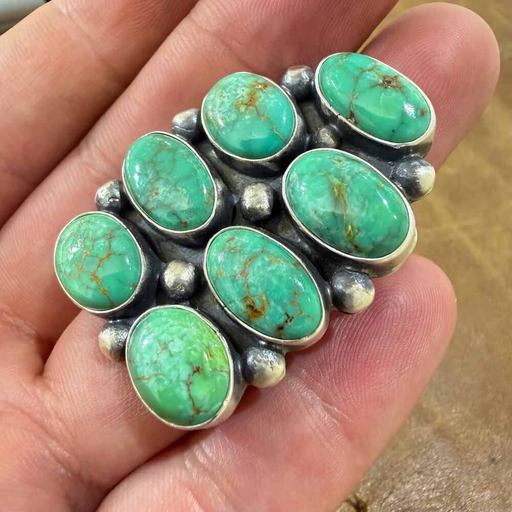 Turquoise & Sterling Silver Ring Size 7 by Sharon Francisco - Picture 2 of 8